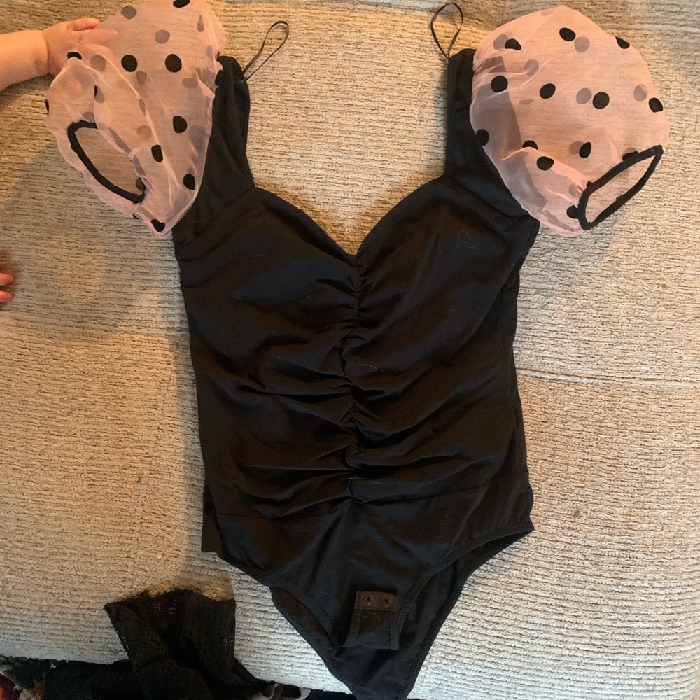 Puff sleeve bodysuit